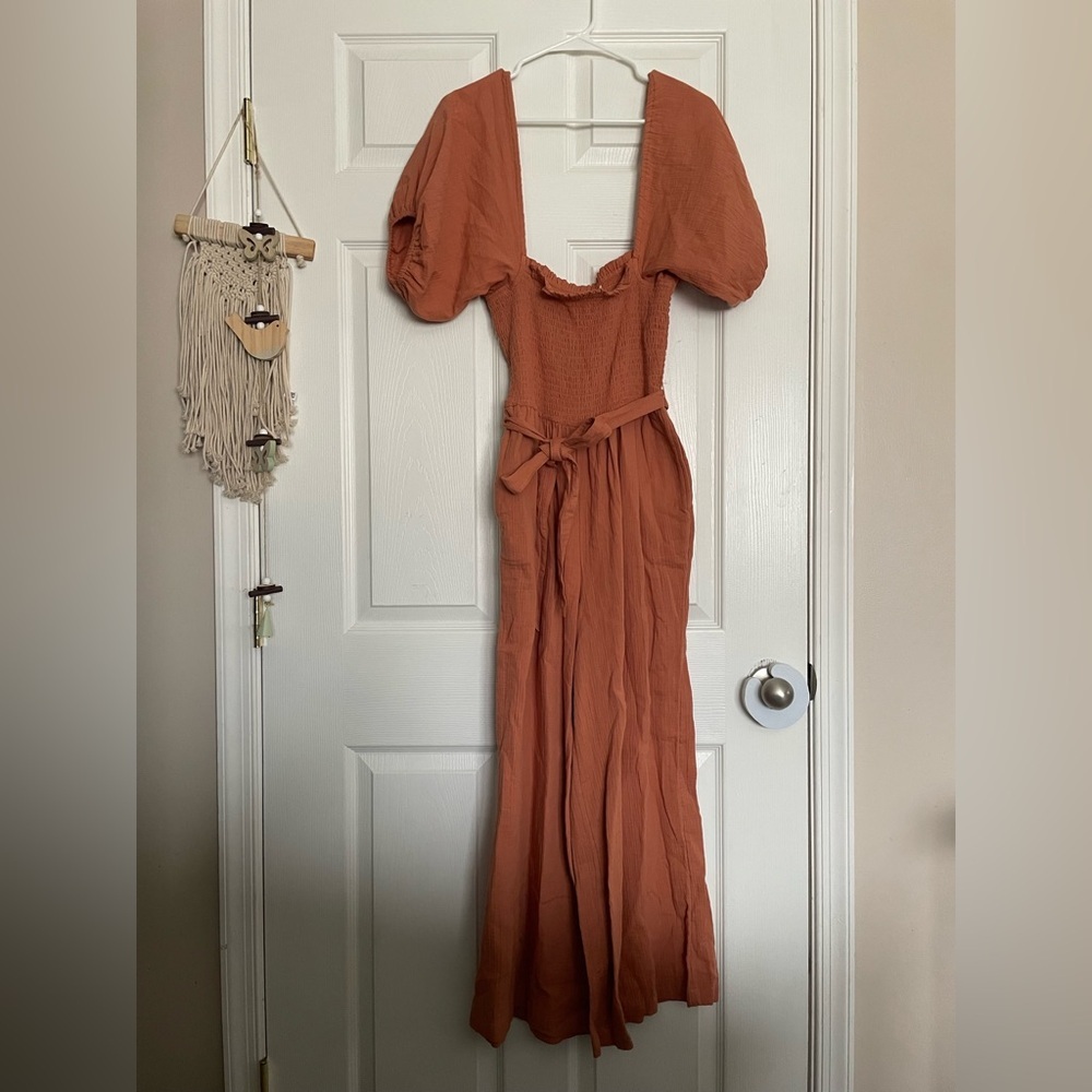 Billabong Women’s Size Medium Terracotta Long Sleeve Jumper Jumpsuit